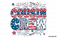 Cousin Crew Svg | 4th of July Svg | Svg Cut File Product Image 1