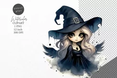 Halloween clipart, Witch clipart, Autumn clipart Product Image 1