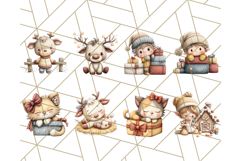 Storybook Santa &amp; Friends PNG Clipart, Christmas Png Clipart Product Image 3