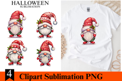 4 Christmas Gnome Clipart PNG | Merry Christmas Png Product Image 1