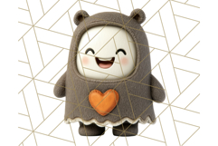 Cute Halloween Ghost Clipart Costume PNG, Halloween Png Product Image 3