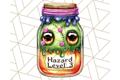 Halloween Monster Clipart PNG, Monsters in Jars, Spooky Png Product Image 3