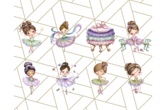 Ballerina Clipart PNG, Cute Ballet Girl Illustration Art Product Image 3