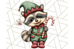Christmas Animal Clipart, Festive Animals in Holiday Outfits Product Image 3