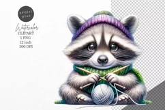 Raccoon clipart, Animals clipart, Funny clipart Product Image 1