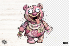 Mothers Day Teddy Bear PNG Product Image 1