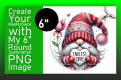 Creative Circle Design Keychain Template , Gnomes Product Image 1