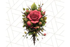 Floral Punk Frogs PNG - Neon Reble Grunge Amphibians Clipart Product Image 3