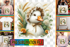 Whimsical TOTE BAG Art Ideas, Goose Product Image 1