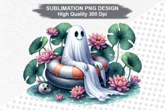 Halloween Ghost - Halloween clipart Sublimation PNG Design Product Image 1
