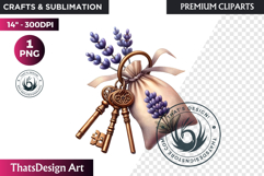 Lavender Clipart PNG, Purple flower arrangement sublimation Product Image 1