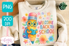 Cute back to school shirt PNG, Teacher shirt sublimation PNG Product Image 4