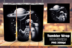 Custom 20oz Tumbler Wrap Download , Astronaut Product Image 1