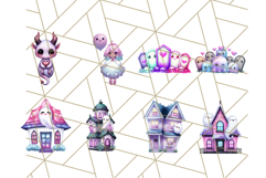 Pastel Halloween Clipart Cute PNG Graphics, Halloween Png Product Image 3
