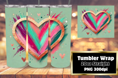 20oz Customizable Tumbler Design , Heart Product Image 1