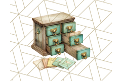 Whimsical Library Clipart with Cozy Readers and Books Product Image 3
