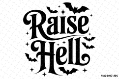 Raise Hell Svg | Halloween Svg | Svg Cut Files Product Image 1