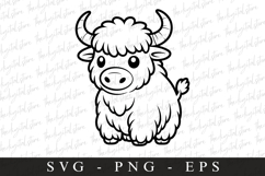 Highland cow SVG | SVG Cut files | Cricut Product Image 1