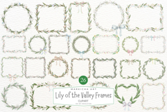 Easter Lily of the Valley Frames Clipart Product Image 1