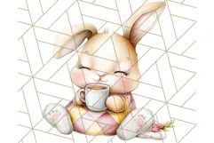 Warm & Fuzzy Mornings PNG Clipart, Cozy Animal Art Download Product Image 3