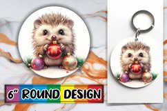 Unique Circle PNG Car Coaster Design , Xmas Product Image 1