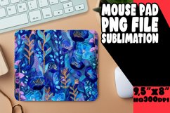 Bold Flower Embroidery Mouse Pad Sublimation Product Image 1