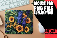 Sublimation Round Design with Oil Flower PNG Product Image 1