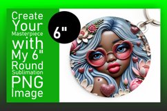 Charming Round Design for Sublimation , 3D Cupid Product Image 1