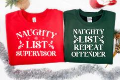 Matching Christmas Quote SVG | Naughty List Product Image 3