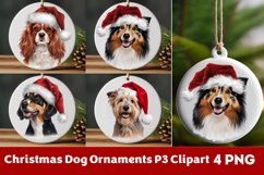 Breeds Of Christmas Dog Ornaments Clipart PNG Product Image 1