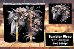 GREAT GIFT 20oz Tumbler Wrap , Horse Product Image 1