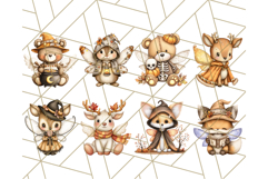 Halloween Fairy Animal Clipart PNG, Cute Spooky Creatures Product Image 3