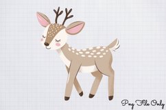 Cute Boho Christmas Watercolor Clipart PNG Product Image 1