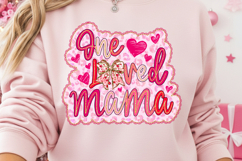 Brushstroke Valentine png, xoxo png, Heart bow png Product Image 1