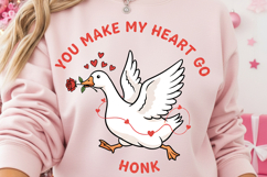 You Make My Heart Go Honk Png, Valentine Goose png Product Image 3