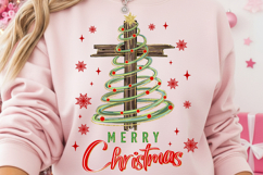 Preppy Merry Christmas Png, Christian Christmas Png Product Image 1