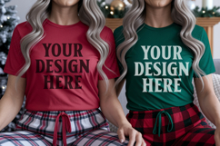 Christmas Comfort color Couple Mockup , Couple mockup Product Image 1