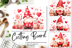 Gnome Heart Cutting Board Love Valentine Chopping Board_51 Product Image 1
