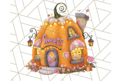Halloween Candy Shop Clipart PNG, Trick or Treat Clip Art Product Image 3