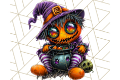 Spooky Cute Monster PNG Clipart, Adorable Halloween Monsters Product Image 3