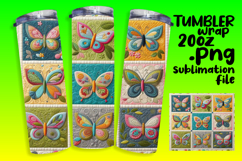 Sublimation Artwork for 20oz Tumblers , Patchwork Product Image 1