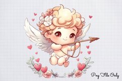 Cute Valentine Kawaii Clipart PNG Product Image 1