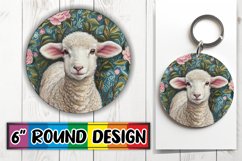 Quirky Farm Animal Circle Ornament Product Image 1