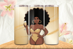 Black Girl Magic Black Woman Positive mind 20oz Tumbler wrap Product Image 1