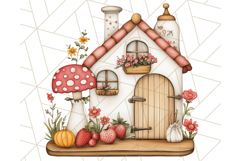 Cottagecore Kitchen Clipart, Vintage Country Floral Kitchen Product Image 3