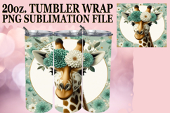 CHEERFUL PRESENT 20oz TUMBLER WRAP, Giraffe Product Image 1