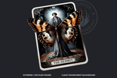 Dark Academia PNG, Gothic Butterfly Clipart Moody ephemera Product Image 3