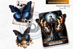 Dark Academia PNG, Gothic Butterfly Clipart Moody ephemera Product Image 6