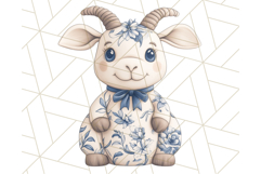 Blue Floral Stuffed Animal Clipart PNG, Cute Stuffed Animals Product Image 2