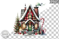 Christmas House Sublimation - Clipart PNG Design Product Image 1